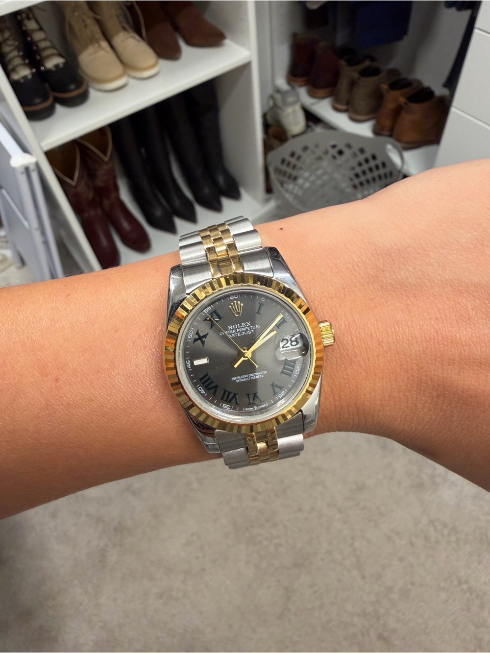 Two-Tone Gold & Silver Watch